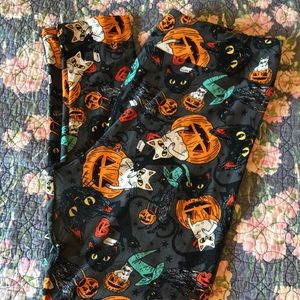 LuLaRoe TC2 Halloween Cat Leggings 😹